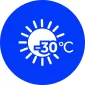 Нагрев до -30°С