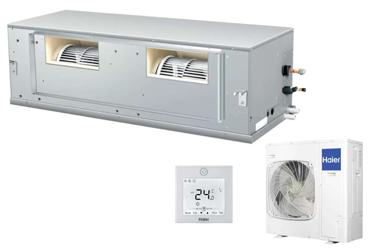 Кондиционер инверторный канальный Haier, серии  High ESP