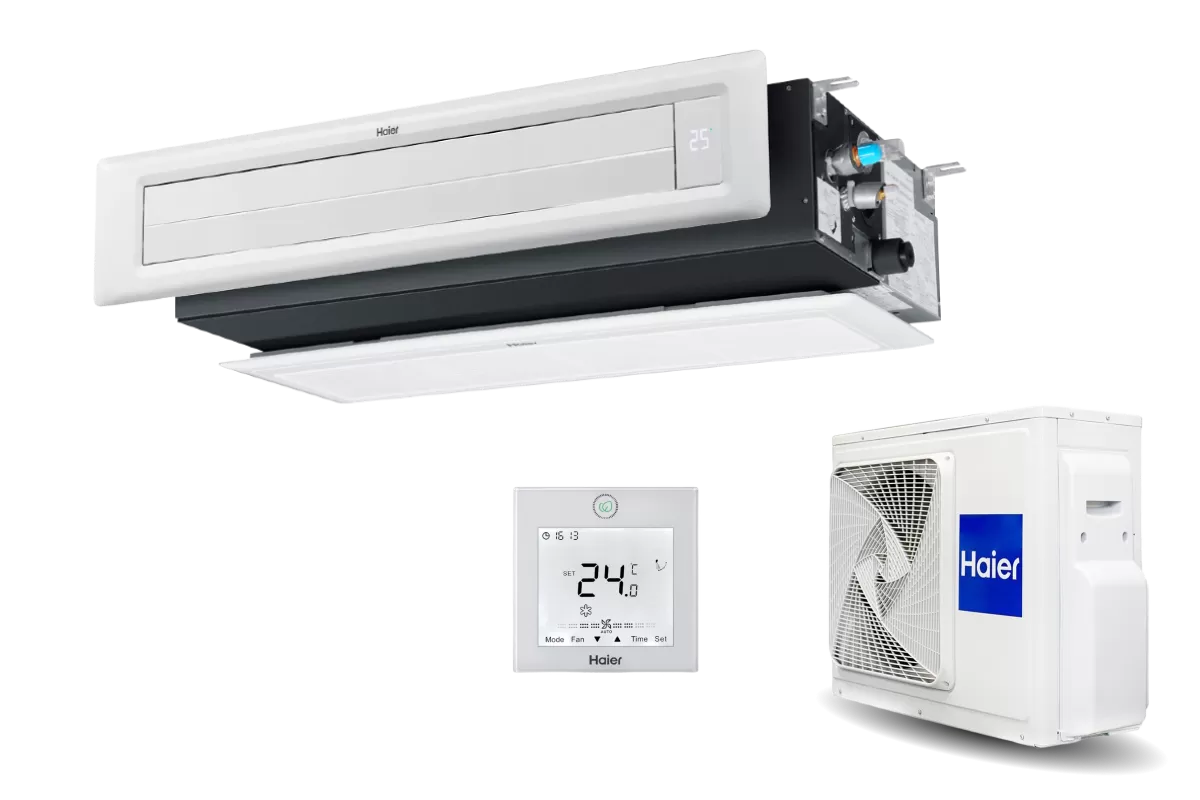 Кондиционер инверторный канальный Haier, серии  Slim Low ESP
